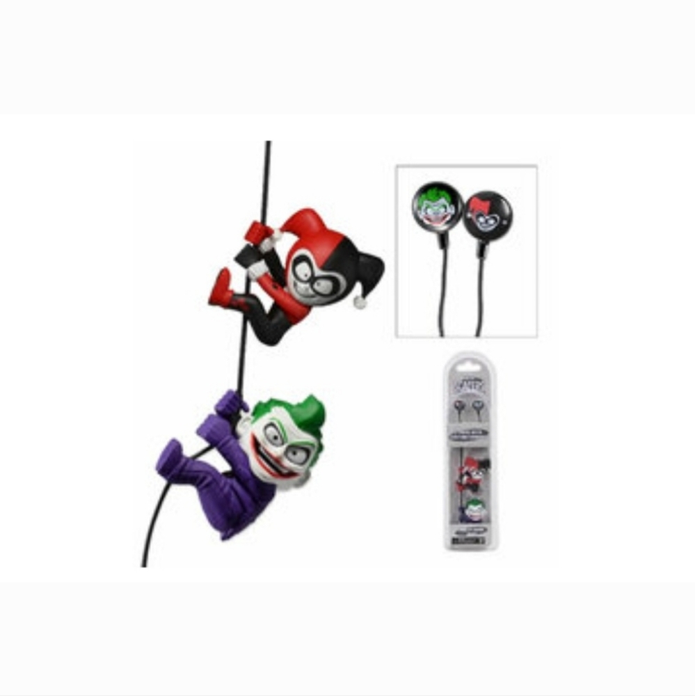 DC Joker and Harley Quinn Earbuds